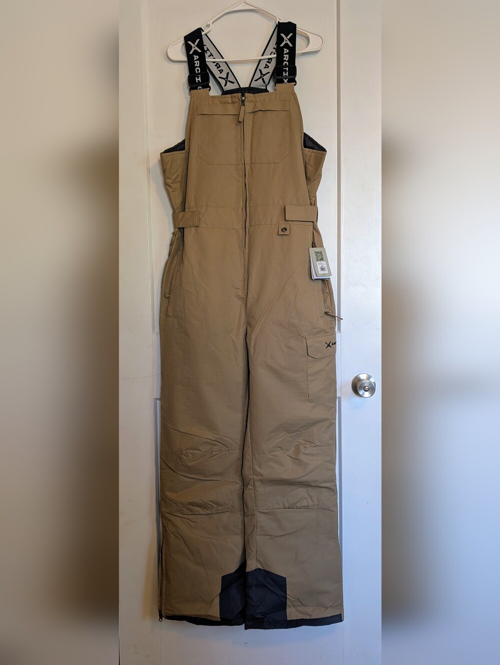 Arctix men's Avalanche Bib Insulated Overalls Khaki Medium 32-34W 32L 61810-50-M
